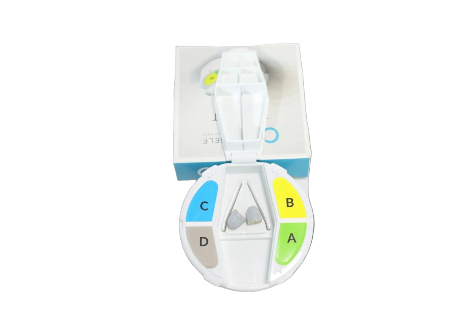 Small Pill Organizer Box To Go with Pill Cutter